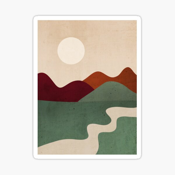 Item preview, Minimal Abstract Art Landscape 22 designed and sold by ThingDesign.