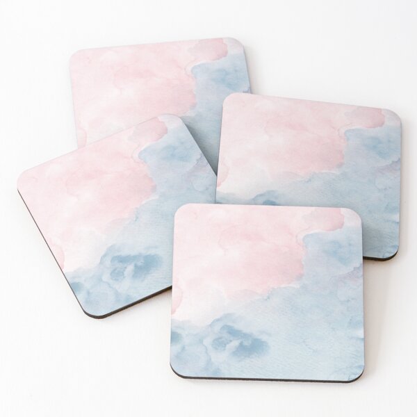 Item preview, Pink & Blue Watercolor Abstract Art designed and sold by WearWolfDesigns.