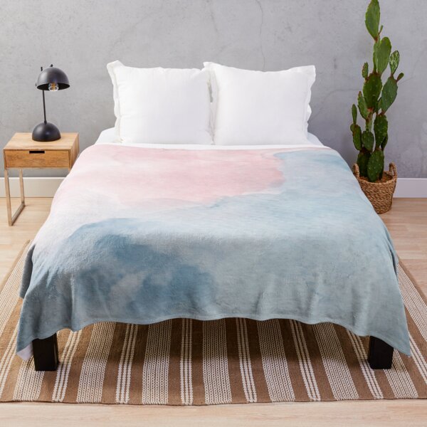 Item preview, Pink & Blue Watercolor Abstract Art designed and sold by WearWolfDesigns.