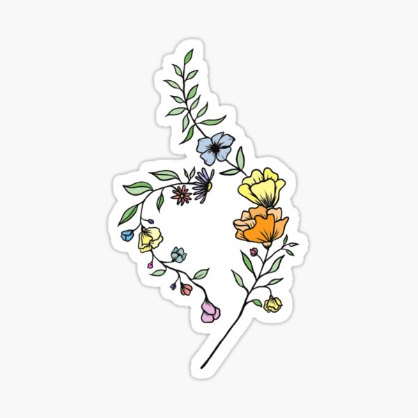 Eating disorder recovery symbol Sticker
