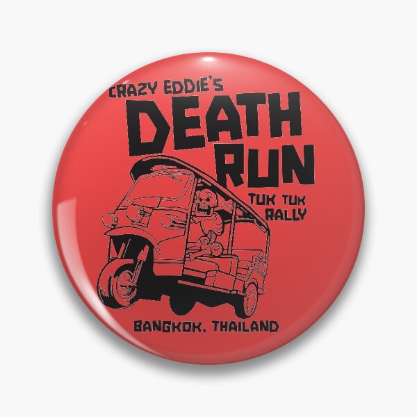 Item preview, Crazy Eddie's Death Run Tuk Tuk Rally designed and sold by SLAG-Creative.