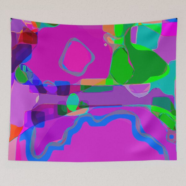 Item preview, Cosmic soup and wild life - abstract landscape designed and sold by Xdelacra.