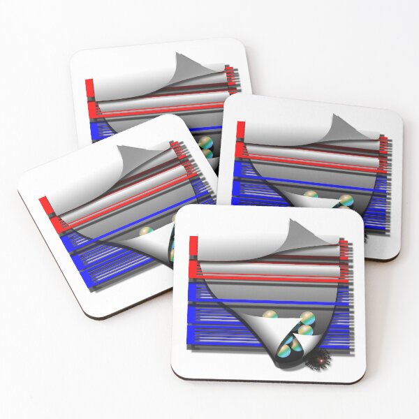 Item preview, Grid, sphere, corona, (250) (red, blue) decorative, digital, colorful, abstract, designed and sold by Paszkan.