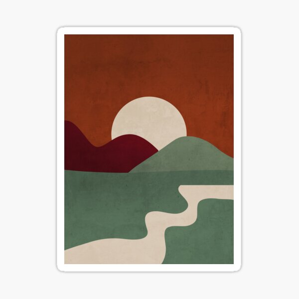 Item preview, Minimal Abstract Art Landscape 23 designed and sold by ThingDesign.