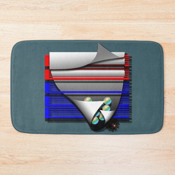 Item preview, Grid, sphere, corona, (250) (red, blue) decorative, digital, colorful, abstract, designed and sold by Paszkan.