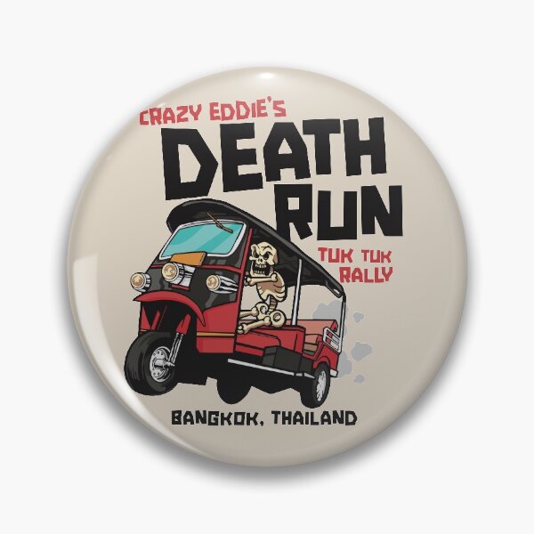 Item preview, Crazy Eddie's Death Run Tuk Tuk Rally designed and sold by SLAG-Creative.
