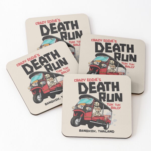 Item preview, Crazy Eddie's Death Run Tuk Tuk Rally designed and sold by SLAG-Creative.
