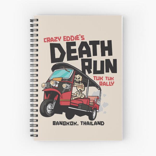Item preview, Crazy Eddie's Death Run Tuk Tuk Rally designed and sold by SLAG-Creative.