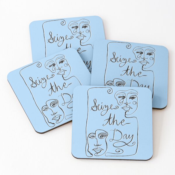 Item preview, seize the day quote baby blue designed and sold by mariahmoniquedesign.