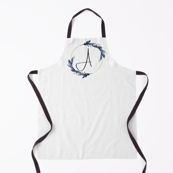 Item preview, Monogram with blue leaves letter A designed and sold by JustSeasons.