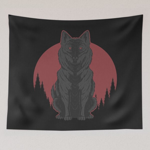 Item preview, Red Moon Wolf designed and sold by BetterDesigns4U.