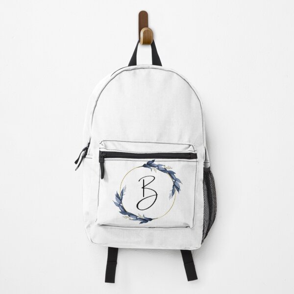 Item preview, Monogram with blue leaves letter B designed and sold by JustSeasons.