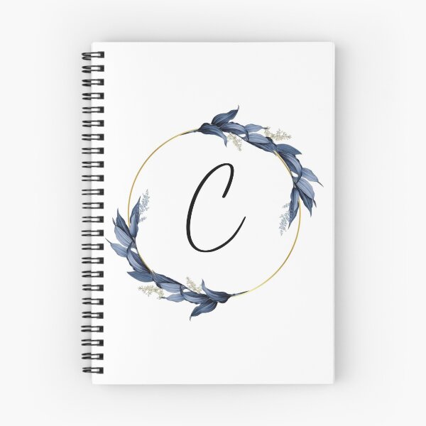 Item preview, Monogram with blue leaves letter C designed and sold by JustSeasons.
