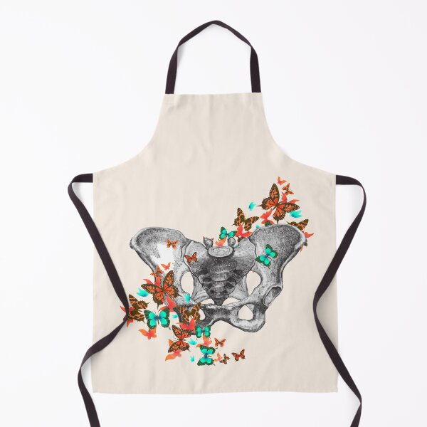 Item preview, female bones of the pelvis, colorful butterflies, Feminism, anatomy, anatomical art, daisy designed and sold by Collagedream.
