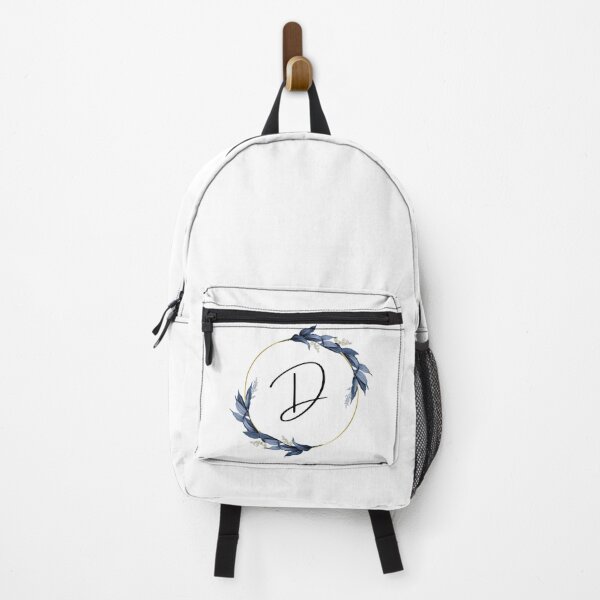 Item preview, Monogram with blue leaves letter D designed and sold by JustSeasons.