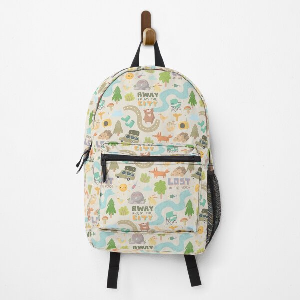 Item preview, Lost In the Woods - cute camping pattern designed and sold by DebbisPalette.