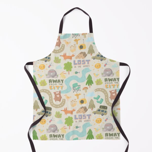 Item preview, Lost In the Woods - cute camping pattern designed and sold by DebbisPalette.