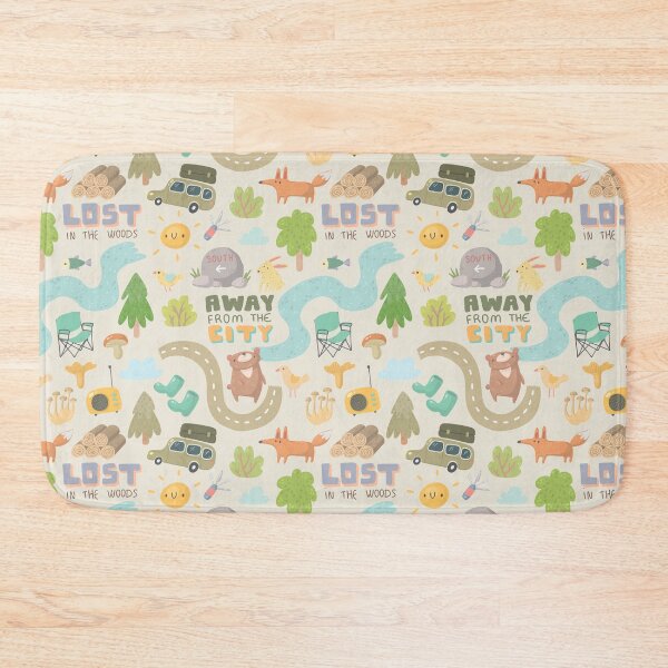 Item preview, Lost In the Woods - cute camping pattern designed and sold by DebbisPalette.
