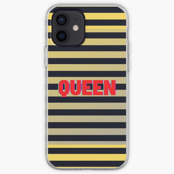 Queen Bee Striped Yellow Black iPhone Soft Case