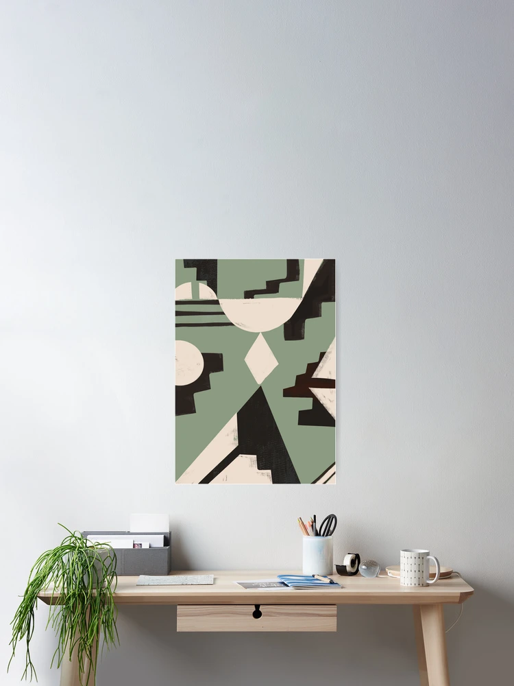Thumbnail 2 of 3, Poster, Abstract Geometric Shapes 3 designed and sold by ThingDesign.