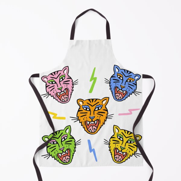 Aperçu de l'œuvre Tigres tonnerre illustration multicolore créée et vendue par valdegilde.
