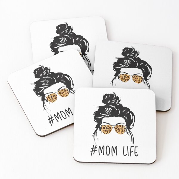 Item preview, Leopard Messy Bun Mom Life designed and sold by speakupandshine.