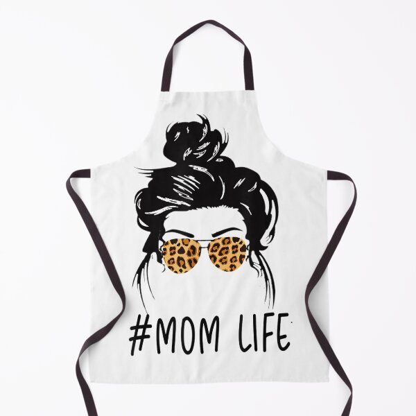 Item preview, Leopard Messy Bun Mom Life designed and sold by speakupandshine.