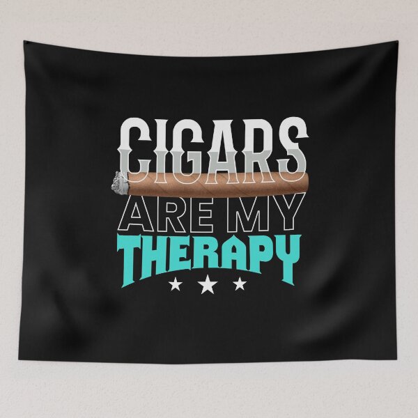 Item preview, Cigars Are My Therapy Cigar Smokers designed and sold by MooonTees.