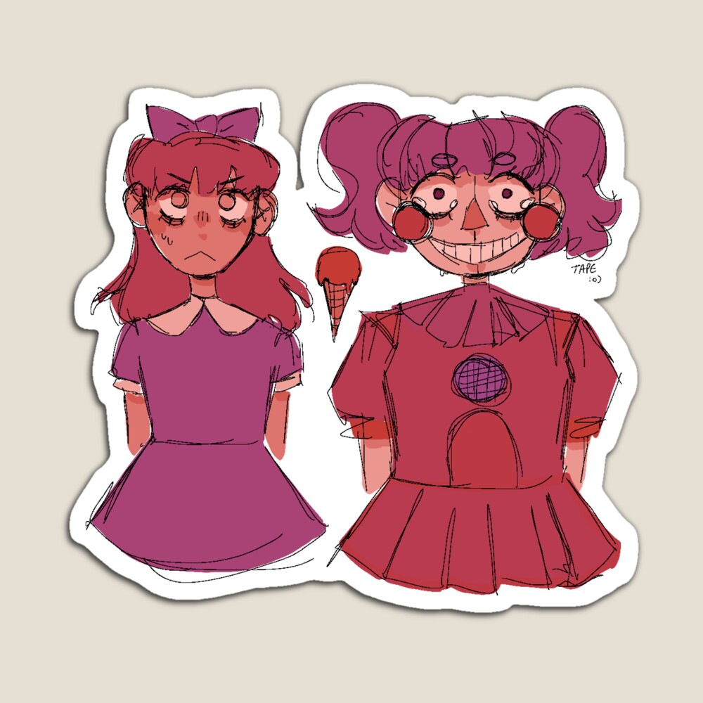 Best Friends - Circus Baby & Elizabeth Afton  Magnet for Sale by  distressedtape | Redbubble