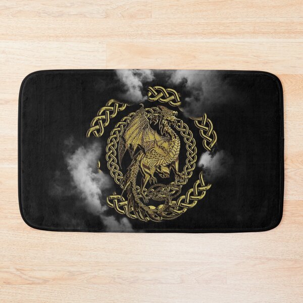 Item preview, Gold Celtic Dragon Black and White Moon Eclipse in the Clouds designed and sold by Kim Andrews.