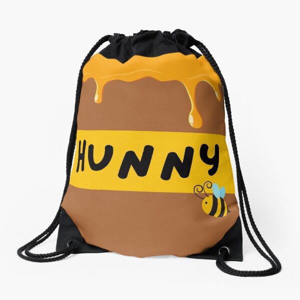 The Hunny Pot Drawstring Bag for Sale by BrambleBox