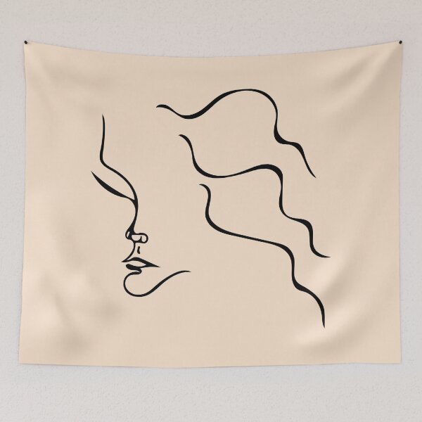 Item preview, One Line Woman Face designed and sold by Quoppidou.