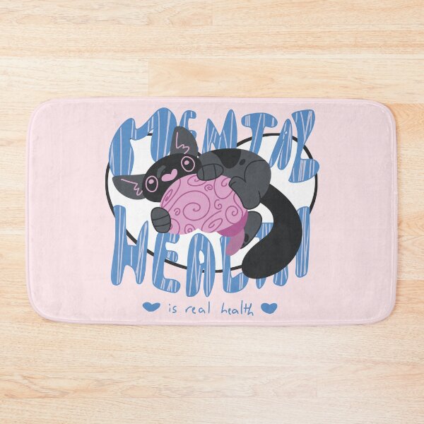 Item preview, Mental Health Is Real Health Cat designed and sold by OhUnicornLord.
