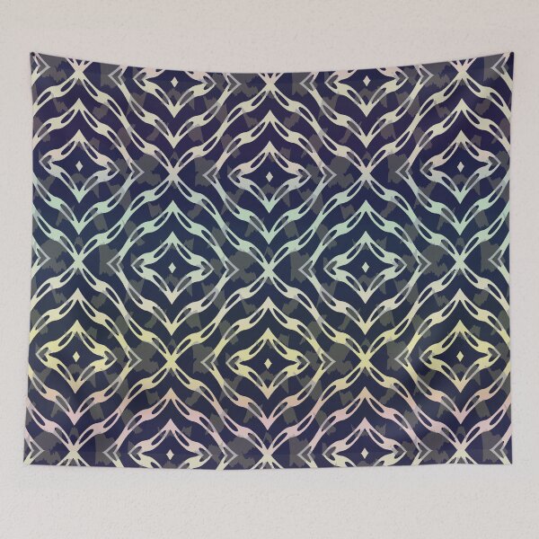 Item preview, Illuminated Ombre Ogee Pattern designed and sold by TextileInstinct.