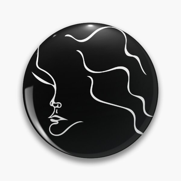 Item preview, One Line Woman Face Black and WHite designed and sold by Quoppidou.