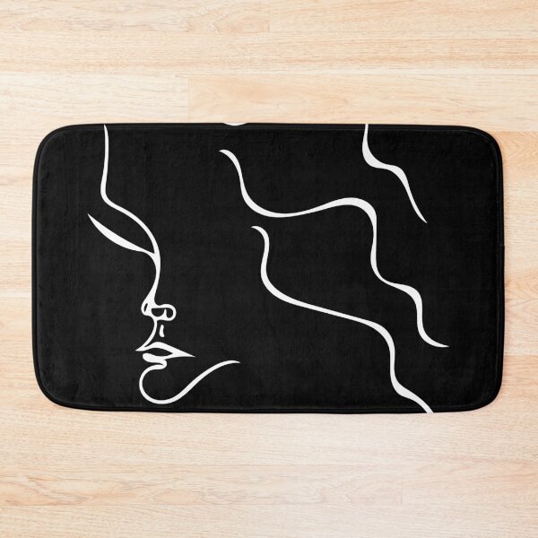 Item preview, One Line Woman Face Black and WHite designed and sold by Quoppidou.