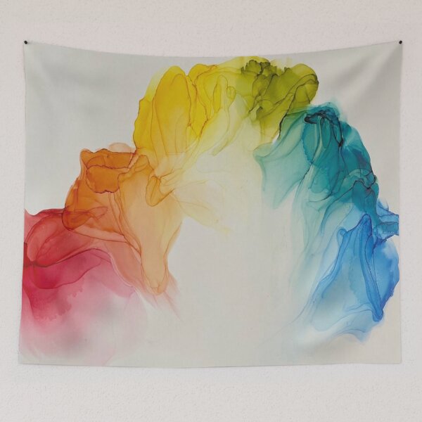 Item preview, Color Explosion 10 - Alcohol Ink Art - Rainbow  designed and sold by ApArtPaintings.