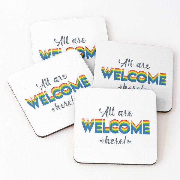 Item preview, All are welcome here, pride colors designed and sold by DianaHumble.