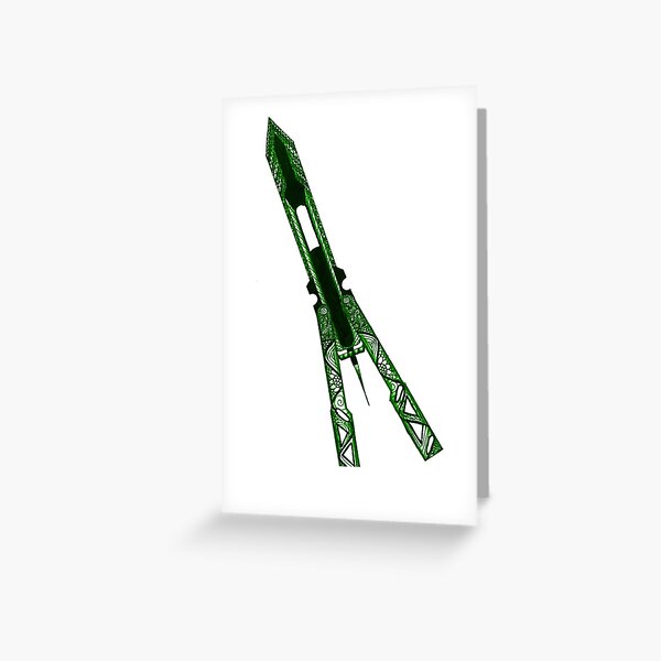 Green Octane's Heirloom - Butterfly Knife - No text Greeting Card for Sale  by FrenchFry-Art