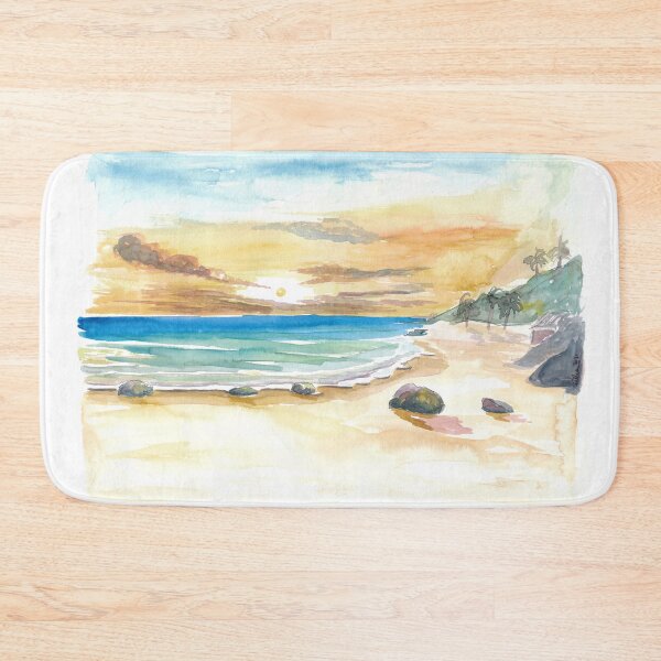 Item preview, Romantic secluded Mustique Caribbean Beach designed and sold by artshop77.