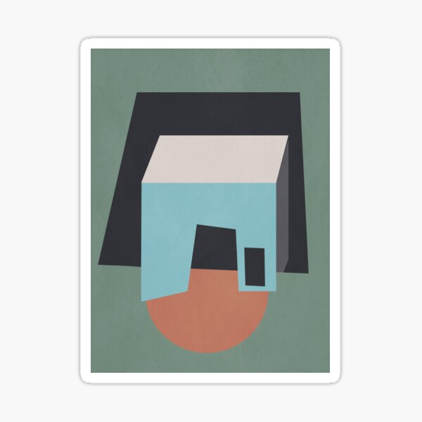 "Modern Abstract Art 22" Sticker for Sale by ThingDesign | Redbubble