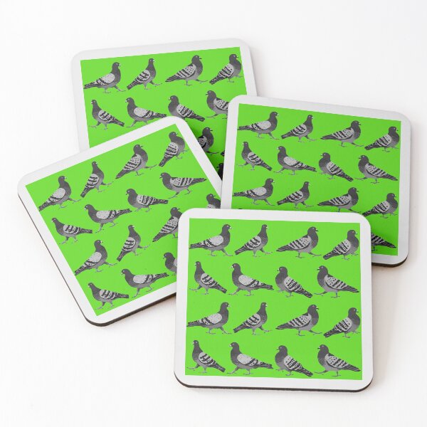Item preview, Pigeon Walk Green designed and sold by Doodle-Pip.