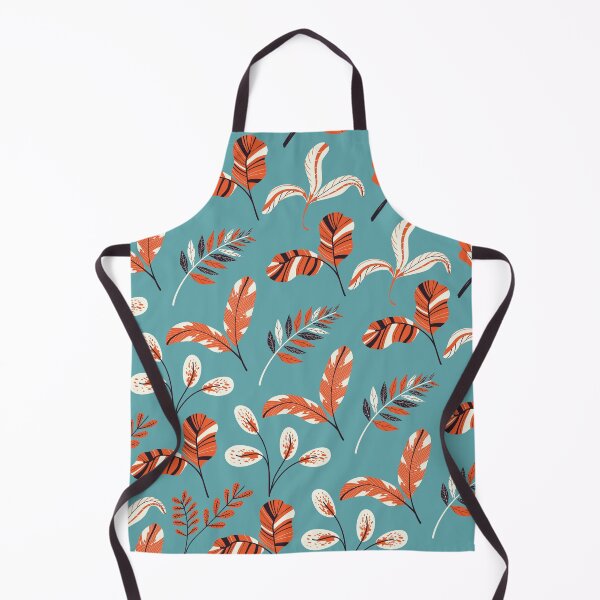 Item preview, Red gold leaves on turquoise designed and sold by fowons.