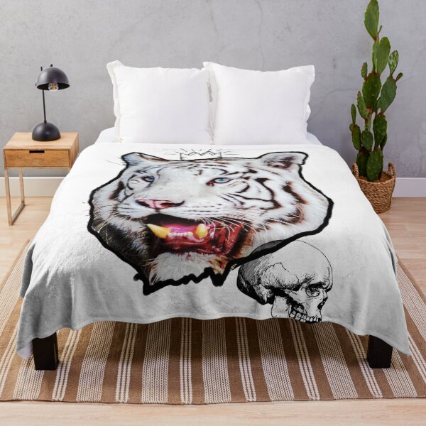 Item preview, White Tiger and Skull designed and sold by primawm.