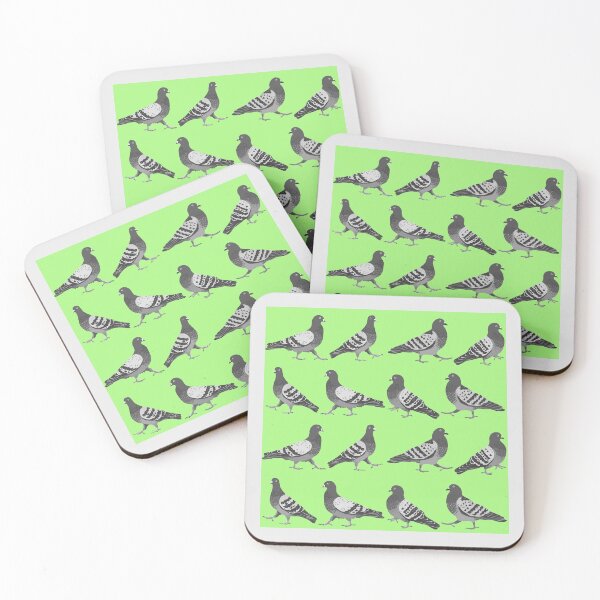 Item preview, Pigeon Walk Lime Green designed and sold by Doodle-Pip.