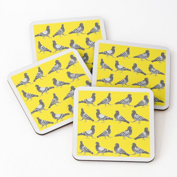 Item preview, Pigeon Walk Yellow designed and sold by Doodle-Pip.