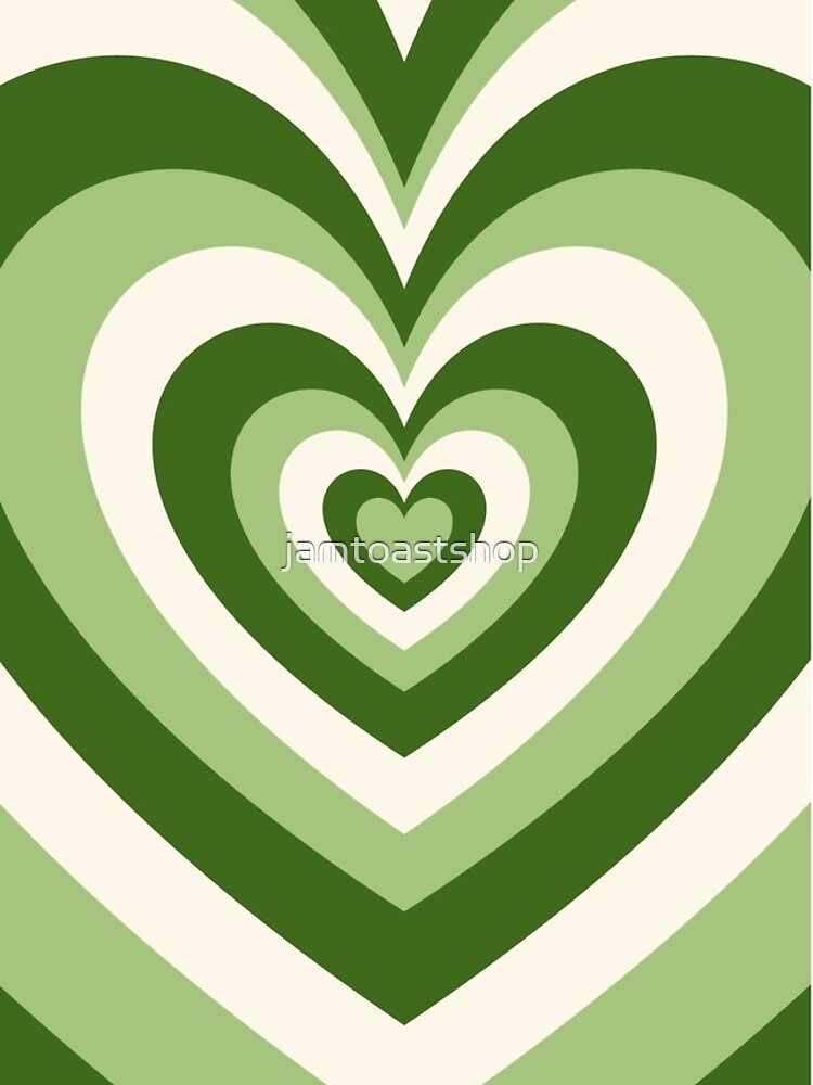 matcha love heart wildflower cases inspired pattern version iPhone Case