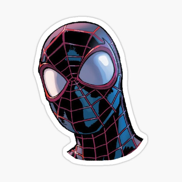 Miles Morales - spiderverse Sticker for Sale by redblueyellowd