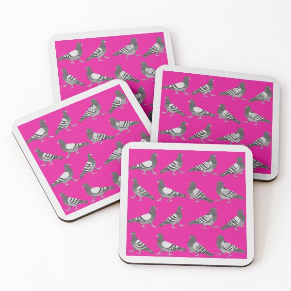 Item preview, Pigeon Walk Pink designed and sold by Doodle-Pip.