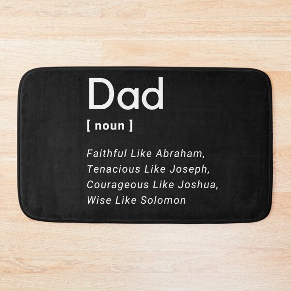 Item preview, Dad Definition:  Faithful Like Abraham, Tenacious Like Joseph, Courageous Like Joshua, Wise Like Solomon designed and sold by LoveGen.